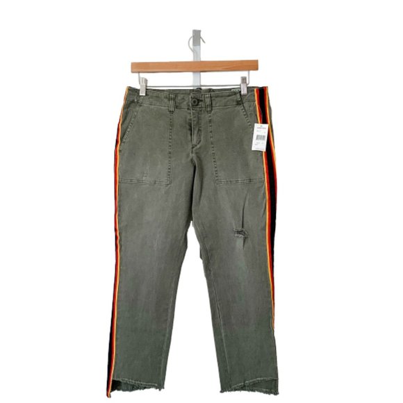 Pam & Gela Pants - Pam & Gela Side Stripe Stretch Twill Pants
